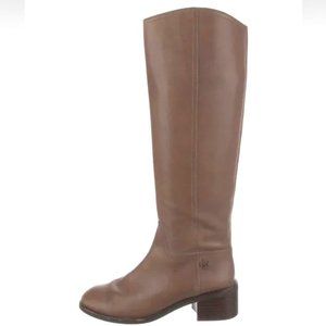 Tory Burch SN 31148386 Brown Leather Zip Knee High Riding Boots Size 7